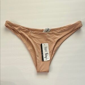 Dippin' Daisy's blush cheeky swim bikini bottoms size large NWT
